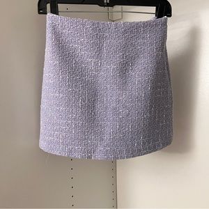 Zara purple tweet skirt